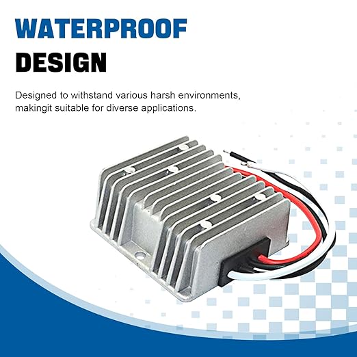 8V-36V to 12V DC Buck Boost Converter,20A 240W Step Down Up Regulator Voltage Reducer Converter, Waterproof DC Power Supply, for Golf Cart LED Light