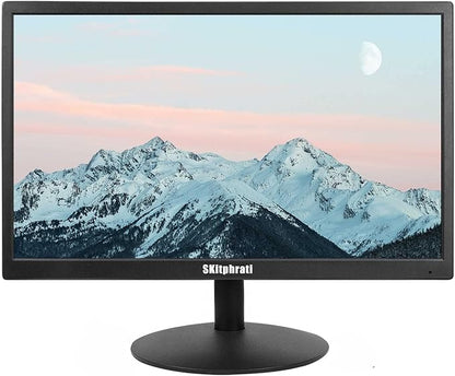 SKitphrati 20" PC Monitor 1600x900 75Hz 5MS HDMI Monitor LED Viewing Angle 95° (Horizontal) with HDMI VGA Input, 76% sRGB, VESA Wall Mount, TN Panel, Black