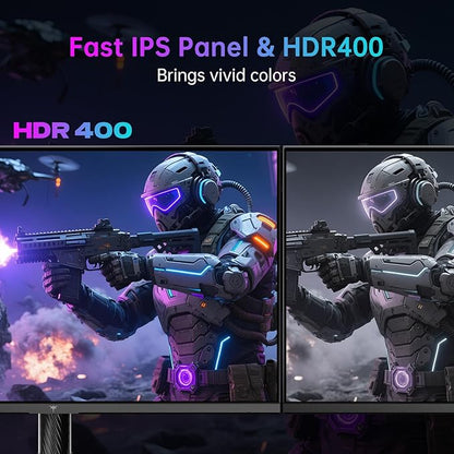 KTC 27 Inch 4K Gaming Monitor, Dual Mode UHD 160Hz & FHD 320Hz, Fast IPS, HDR400, Adaptive Sync, 90W Type-C, HDMI 2.1 & DP 1.4, Height Adjustment PC Monitor, VESA, KVM Support, H27P6