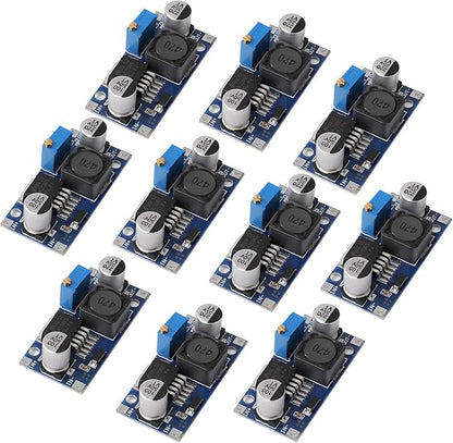 DROK LM2596 Buck Converter, Pack of 10 DC to DC Buck Converter Adjustable Voltage Regulator 3.2-35V to 1.25-34V
