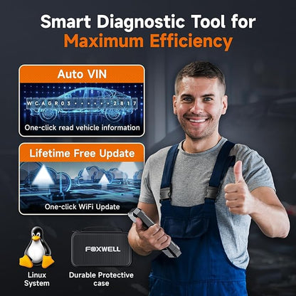 2026 FOXWELL NT624 Elite OBD2 Scanner Upgraded from NT614Elite & NT604Elite Code Reader, All-System OBD2 Scan Tool, 8 Advanced Reset Functions, AutoVIN, Live Data, Lifetime WiFi Free Updates