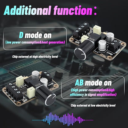 DROK 5W+5W Mini Amplifier Board 2pcs PAM8406 Audio Amplifier Board DC 5V Digital Stereo Power Amp 2.0 Dual Channel Class D Amplify Module for DIY Speaker Sound System