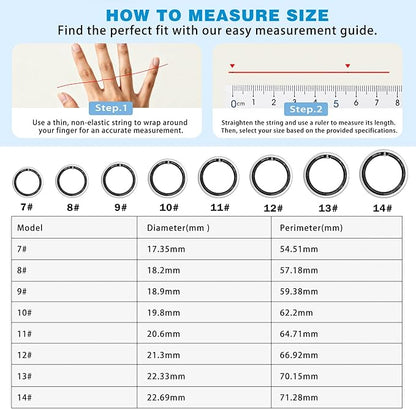 S SECRETTOP Smart Ring for Women Men, Fitness Ring with Heart Rate, SpO2, Sleep Monitoring, Pedometer Monitoring,IP68 Waterproof, No Subscription Fee(Silver 11)
