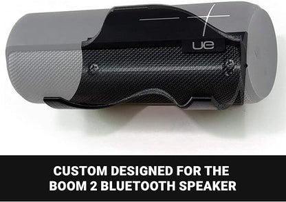 Spartan Mounts Compatible with Ultimate Ears Boom 2 Bluetooth Speakers | Low Profile Wall Mount Anywhere Design for Home, Office, Studio, Garage, Dorm, Patio, Auto, Boat, Golf Cart | Made in USA