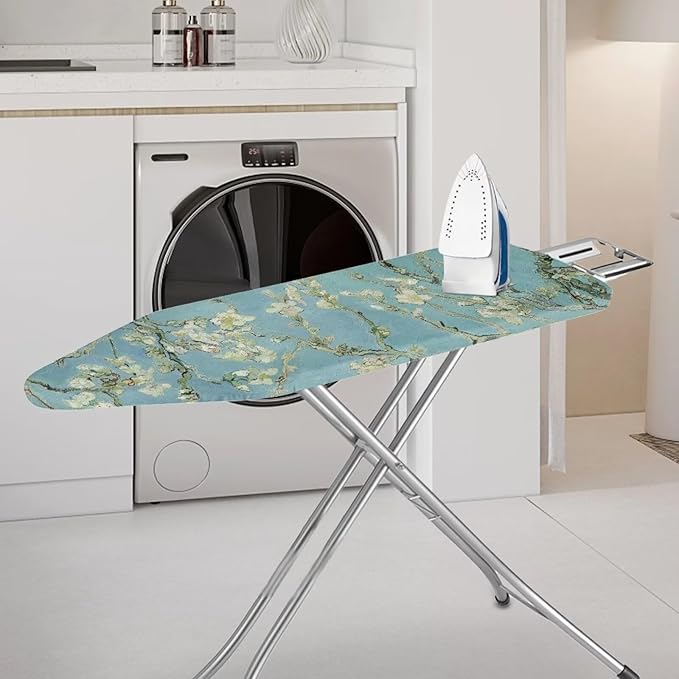 ZCFYGDX William Morris Prints Ironing Board Cover 3 Nylon Buckle Fastening Easy to Install Iron Decor Covers Standard with Elastic Edge Scorch Resistant Protective Covers for Iron Board 14x45 Inch