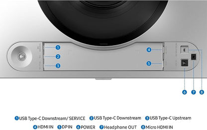 Samsung 49" Odyssey OLED G9 (G91SD) Dual QHD QD-OLED G-Sync Compatible Curved Gaming Monitor, 144Hz, 0.03ms, AMD FreeSync Premium Pro, Ergonomic Stand, 3 Year Warranty, LS49DG910SNXZA, 2024