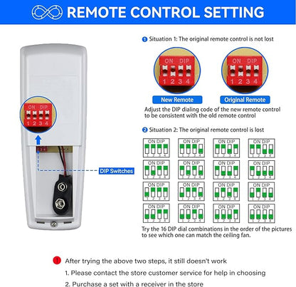 Ceiling Fan Remote Control with Up and Down Light,Replacement for Hampton Bay UC7078T L3H2010FANHD Fan-HD Fan-HD5,3-Speed and Light Dimmer (Remote Only)