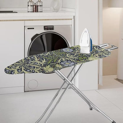 ZCFYGDX William Morris Prints Ironing Board Cover with Elastic Edge 3 Bottom Nylon Buckle Straps Breathable Resist Scorch Staining Suitable for Size-XL Iron Board House Oil Paintings Art Decor