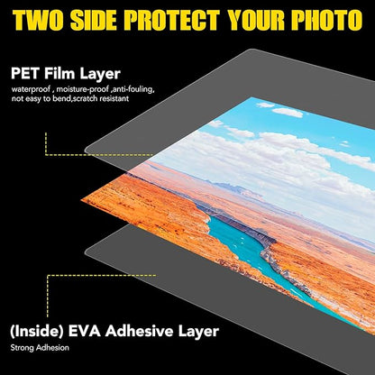 BURVAGY 300 Pack Laminating Sheets, 3 Mil, 9 x 11.5 Inches Thermal Laminating Pouches Lamination Sheet Paper for Laminator, Clear, Letter Size, Office and School Supplies
