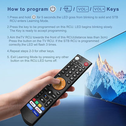 Replacement Learning Bluetooth Voice Remote Control fit for vSeeBox V3 Plus/Pro Models