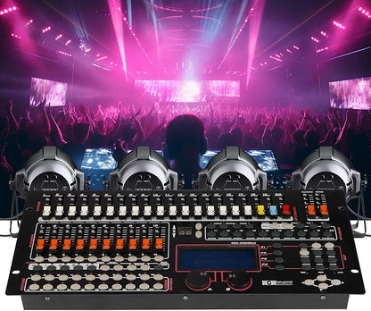 Ygybeyond DMX 1024Controller, DMX512, 1024 channel Controller, Stage Lighting Equipment & Accessorie For Dj, Ktv, Large Concert, DMX Light Controller (1024 channel DMX-1024)