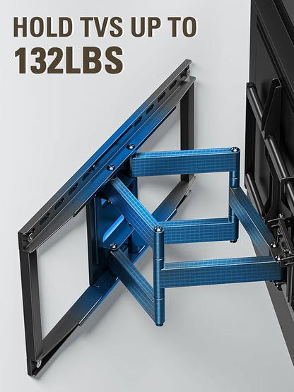 Mounting Dream TV Wall Mount TV Bracket for Most 42-90 Inch TV, Pre-Assembled Full Motion TV Mount with Articulating Arms, Max VESA 800x400mm 132 lbs. Loading, Fits 16", 18", 24" Studs, MD2298-XL