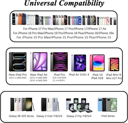 iPhone 17 16 15 Charger,USB C Charger Fast Charging,2Pack Dual Port Fast Wall Chargers Block with 6FT USB C Cable for iPhone 17 Pro Max/17 Pro/17/Air/16 Pro Max/16 Plus/16e/15/iPad Pro/Air/Mini/AirPod