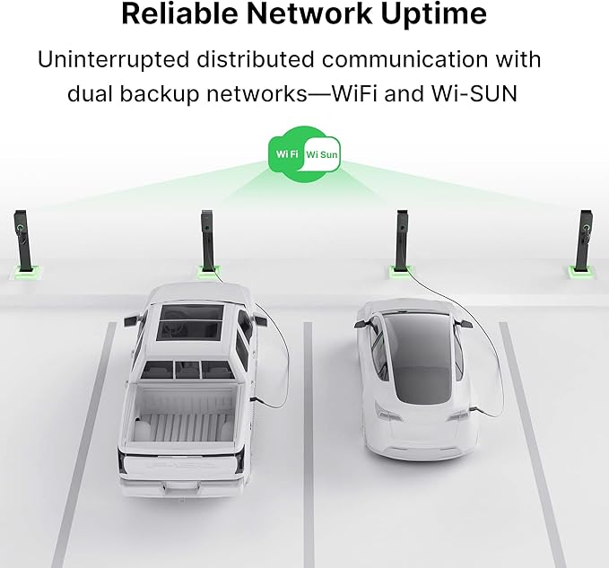 Autel MaxiCharger Electric Vehicle (EV) Charger Level 2, up to 80 Amp, Integrated Cloud with AI, Indoor/Outdoor, Wi-Fi/Wi-Sun Enabled, Dark Gray