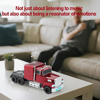 WSTER American Truck Bluetooth Speaker, Retro Car Model，Portable Wireless with HD Stereo Sound, TWS Pairing, USB/TF/AUX Playback, Unique Truck Model Speaker for Home & Outdoor(RED)