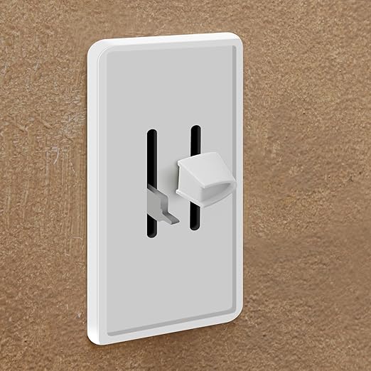 Hoolerry 2 Pcs Dimmer Switch Knob Dimmer Replacement Knob Compatible Replacement Set of Two Split for Compatible with Lutron Skylark Fan Speed & Light Control (White)