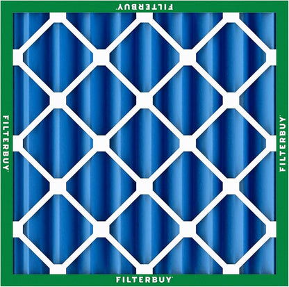 Filterbuy 19.5x19.5x4 Air Filter MERV 13 Optimal Smoke & Allergy Defense (4-Pack), Electrostatic Pleated HVAC AC Furnace Filters Replacement, Made in USA (Actual Size: 19.50 x 19.50 x 3.63)