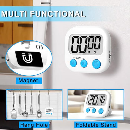 ZILLEEN Classroom Timer for Kids Teachers 2 Pack Digital Timers, White