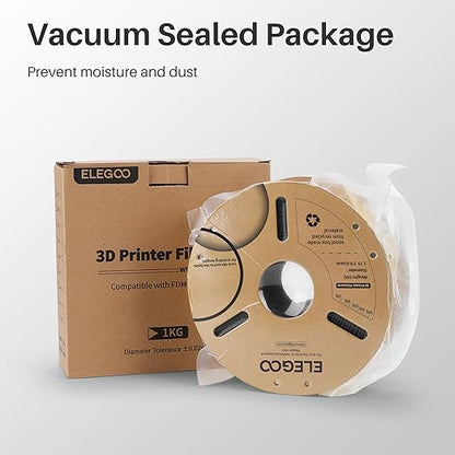 ELEGOO PLA Filament 1.75mm Marble Brick Red 1KG, Rock Stone 3D Printer Filament Dimensional Accuracy +/- 0.02mm, 1kg Spool(2.2lbs) Fits for Most FDM 3D Printers
