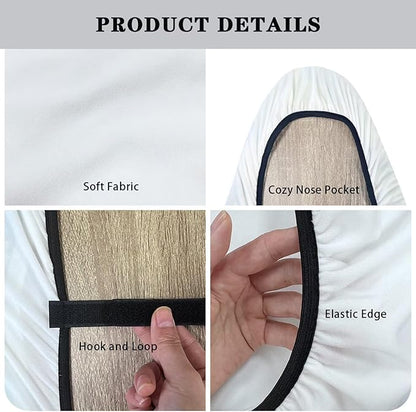 ZCFYGDX William Morris Prints Ironing Board Cover 3 Nylon Buckle Fastening Easy to Install Iron Decor Covers Standard with Elastic Edge Scorch Resistant Protective Covers for Iron Board 14x45 Inch
