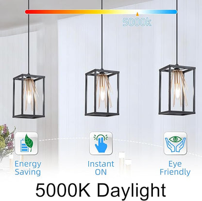 GvvooHome LED Candelabra Light Bulbs, E12 Bulb dimmable, 4W,40 watt Equivalent, Chandelier Light Bulbs, B10 Candle Bulb 5000K Daylight, 90+CRI, 400LM, Clear Glass, 48 Pack