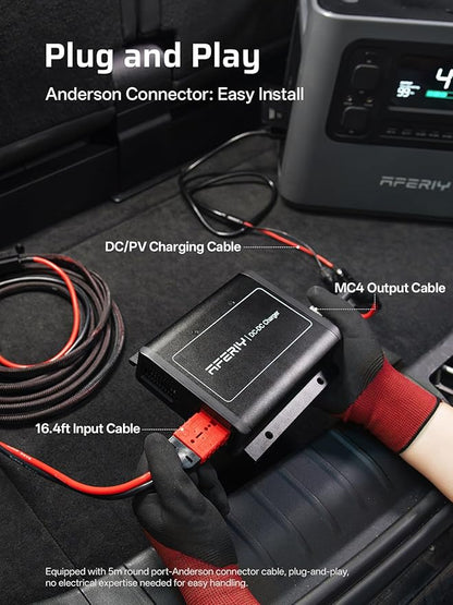 AFERIY 2800W Portable Power Station+DC600 580W Alternator Charger1,2048Wh LiFePO4 Battery,Dual Solar Input,6x Fast Charging On the Go,Power Outages,Camping,and RVs(Items Shipped Separately)