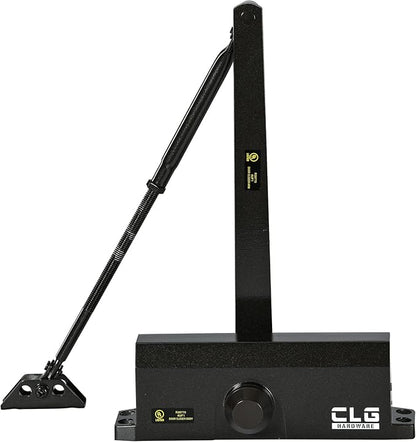CLG HARDWARE DC6003 Medium Duty Commercial Door Closer - Surface Mounted, Automatic Door Closer, Cast Aluminum, UL 3 Hour Fire Rated, Size 3 for Residential & Light Commercial Doors- US10B Dark Bronze