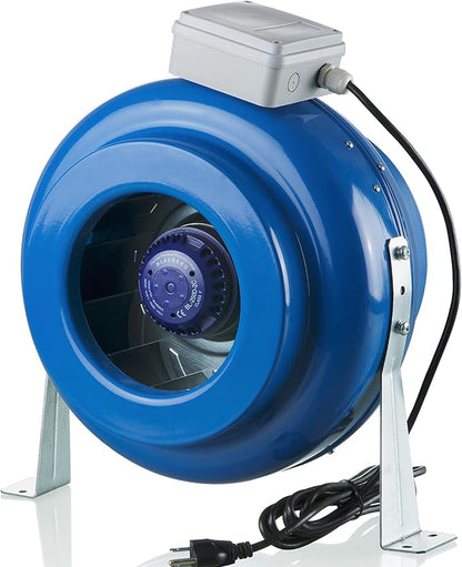 VENTS-US VKM 305-12" Inline Duct Fan with Metal Casing (740 CFM) Boosts Airflow Through Long or Complex Duct Runs