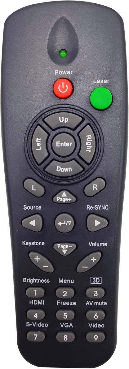 INTECHING BR-5033L Projector Remote Control for Optoma DS219, DS309, DS317, DS327, DS329, DS550, DS551, DS611, DX327, DX329, DX550, DX551, DX617, EH1020, TH1060, TX779