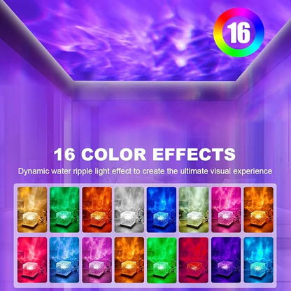 ACENZ Northern Lights Projector 18 Colors Night Lights Galaxy Projector for Bedroom Ambient Lighting,Remote Galaxy Lights for Bedroom Lighting,Room Decor (Northern Light)