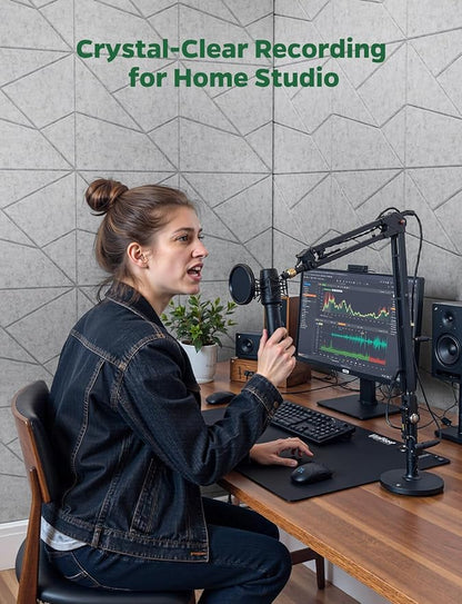 Topnaca 18 Pack Acoustic Panels Sound Absorbing for Wall Home Office, Gary Cut-line Decorative Sound Reducing Art Peel and Stick Ceiling Tiles for Recording Studio Acoustical Treatments Gaming Room