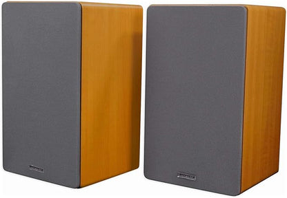 Rockville Pair ROCKSHELF 64C V2 Classic Wood 400W 6.5" Bookshelf Speakers/4 Ohm, Kevlar Woofers, Silk Dome Tweeter, MDF Cabinet, for Home Theater and Stereo Audio