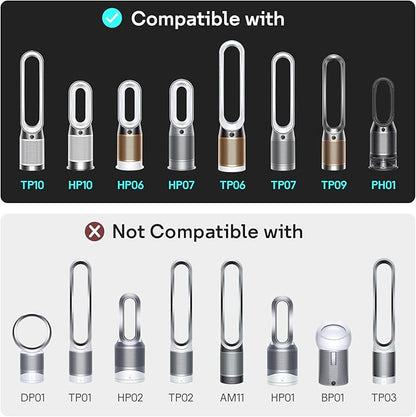 Leemone 2-IN-1 True HEPA+Carbon Filter Replacement for Dyson PH01 HP06 TP06 HP07 TP07 HP09 TP09 TP10 HP10 Air Puri-fier 360° Combi Glass Pure Cool Hot Humidify Fan, 1 Pack