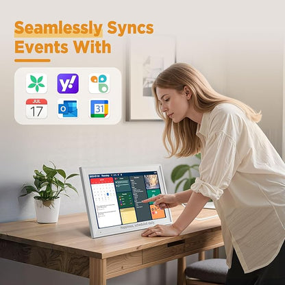 Callsky-Tech 15.6 Inch Digital Calendar - Full HD IPS Smart Touchscreen Family Planner with Octa Core & 64GB, offering an Anti-Glare Electronic Calendar, Chore Chart, and Multi-Sync—Perfect Gift for Home & Family