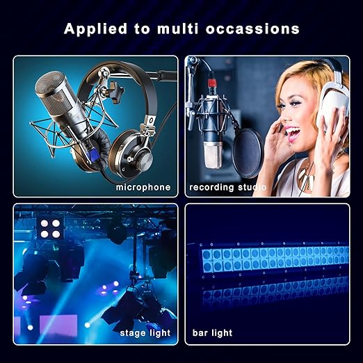 AuxLink XLR Cables 3ft 20Pack, XLR Microphone Cable Mic Cable Male to Female Gold-Plated 3-Pins