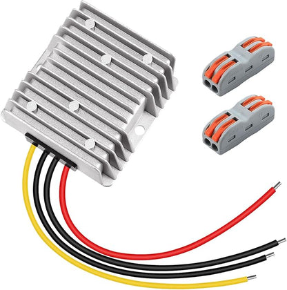 EAGWELL DC 8-40V to 12V Converter 6A 72W Step Down Converter Voltage Reducer IP68 Waterproof Transformer for Golf Cart Truck Boat Vehicle