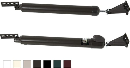 Touch 'n Hold Smooth Dual Door Closer System (Bronze) – Heavy-Duty - Touch-Button Hold Open Feature & Smooth Closing Motion - Storm & Security Door (Medium/Heavy Weight). New Door/Replace Old Unit