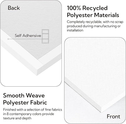 Olanglab Acoustic Panels 2 Pack, 48''x24'' Large Sound Panels, Fabric Wrapped Sound Proof Foam Panels for Walls, Sound Absorbing Panels for Recording Studio Acoustical Treatments (White)