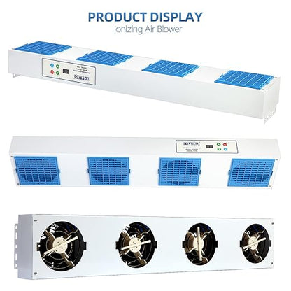 FEITA Ionizing Air Blower New Cleaning Type Anti Static Ionizer Fan ESD Ionizer Static Eliminator Anti-Static Blower Suspended Multi-ESD Fan