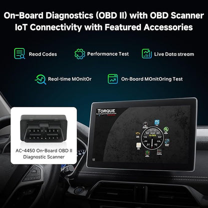 ATOTOMOVE Wireless CarPlay AI Box with OBD2 Scanner, Car Video Streaming Wireless Plug & Play Carplay Adapter for iPhone & Android Auto with ChatGPT, Supports YouTube, Netfilx 256GB Max, HDMI