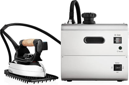 Reliable 4100IS Professional Steam Iron Station with Eco Mode, 120V, 4 Safety System, 2.2L Boiler Stainless Steel Boiler, 2.2M Steam Hose Made with Aluminum Soleplate Iron, Made in Italy