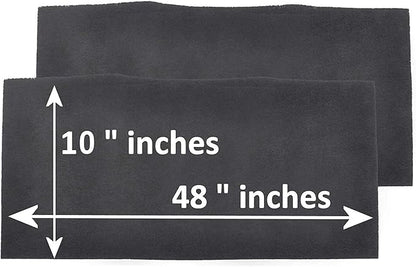 Breathe Naturally Universal 10x48 Cut-to-Fit Activated Carbon Filter (6 Pack) Charcoal Air Filter Sheet for Air Purifiers