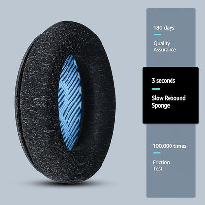 Fabric Comfort - Wzsipod Ear Pads for Bose Quiet Comfort 25/QC25 Headphones, Compatible with QC35 QC35ii QC45 QC15 & More Series, Replacement Exclusive Styles,s2