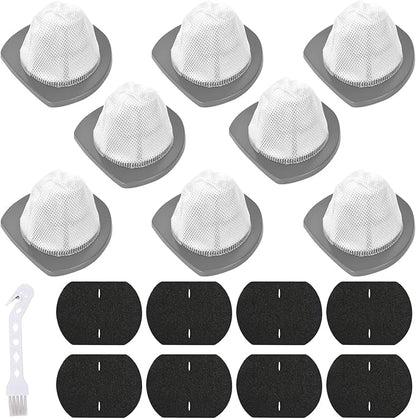 8 PACK 2033 Replacement Filter Compatible with Bissell Featherweight Stick Lightweight Bagless Vacuum Cleaner 20331, 20333, 20334, 20336, 20339, 2033M,8 Mesh Filter 8 Foam Filters, Replace No.#1611508