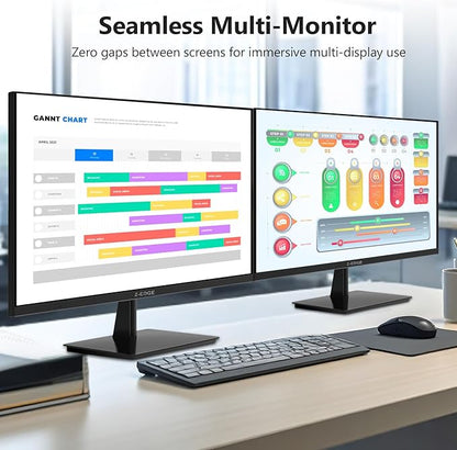 Z-Edge U27P4K 27-inch 4K Monitor IPS Ultra HD 3840x2160, 60Hz Refresh Rate, PC Monitor Gaming, 100% sRGB, HDMI x 2 and DP x 2