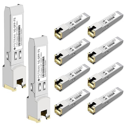 OPSTRAN 1000BASE-T SFP RJ45 Copper Transceiver Module Compatible with Intel E1GSFPT-A 100m Cat5e/6 10 Pack