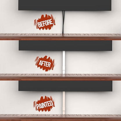 One Cord Channel Cable Concealer - 315in One-Cord Cover for Wall, Mini Wire Hider for 1-2 Wires, Paintable Electric Cable Cover for Outside, Wall Mount TV Cord Hider