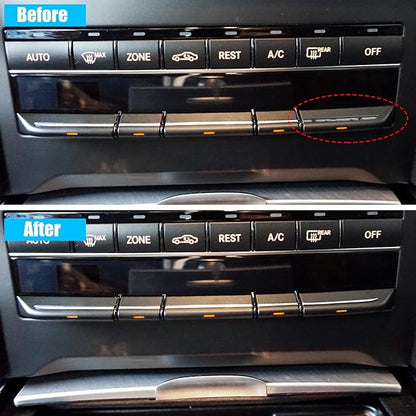 Jaronx Compatible with Mercedes Benz AC Button Trim E Class W212, Air Conditioning Climate Control Button Chrome Trim for E Class W212 E63 AMG E250 E350 E400 E550 2010-2017 (Polished)
