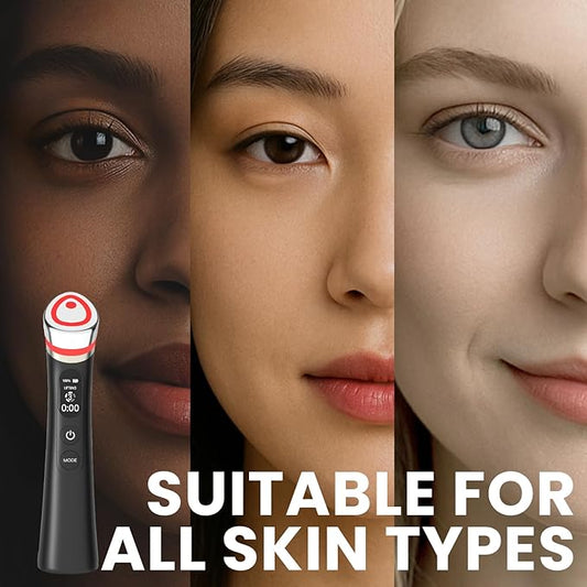 Face Lift Device – 8 in 1 Skin Tightening and Lifting, LED Light for Wrinkles, Fine Lines, Korean Skin Care, Spa-Grade Facial Massager Lifting & Firming Facial Sculpting Tool (Star White)