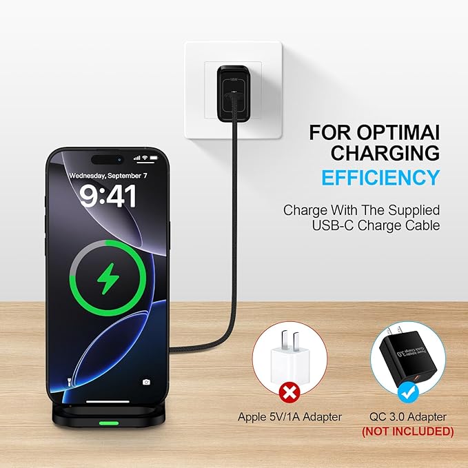 Wireless Fast Charger Stand Foldable Samsung Wireless Charger Fast Charging Station Android Phone Charger Stand for Samsung Galaxy S25 Edge S25 Ultra S25 S24 S23 S22 S21,iPhone 16e 16 Pro Max 15 14 13